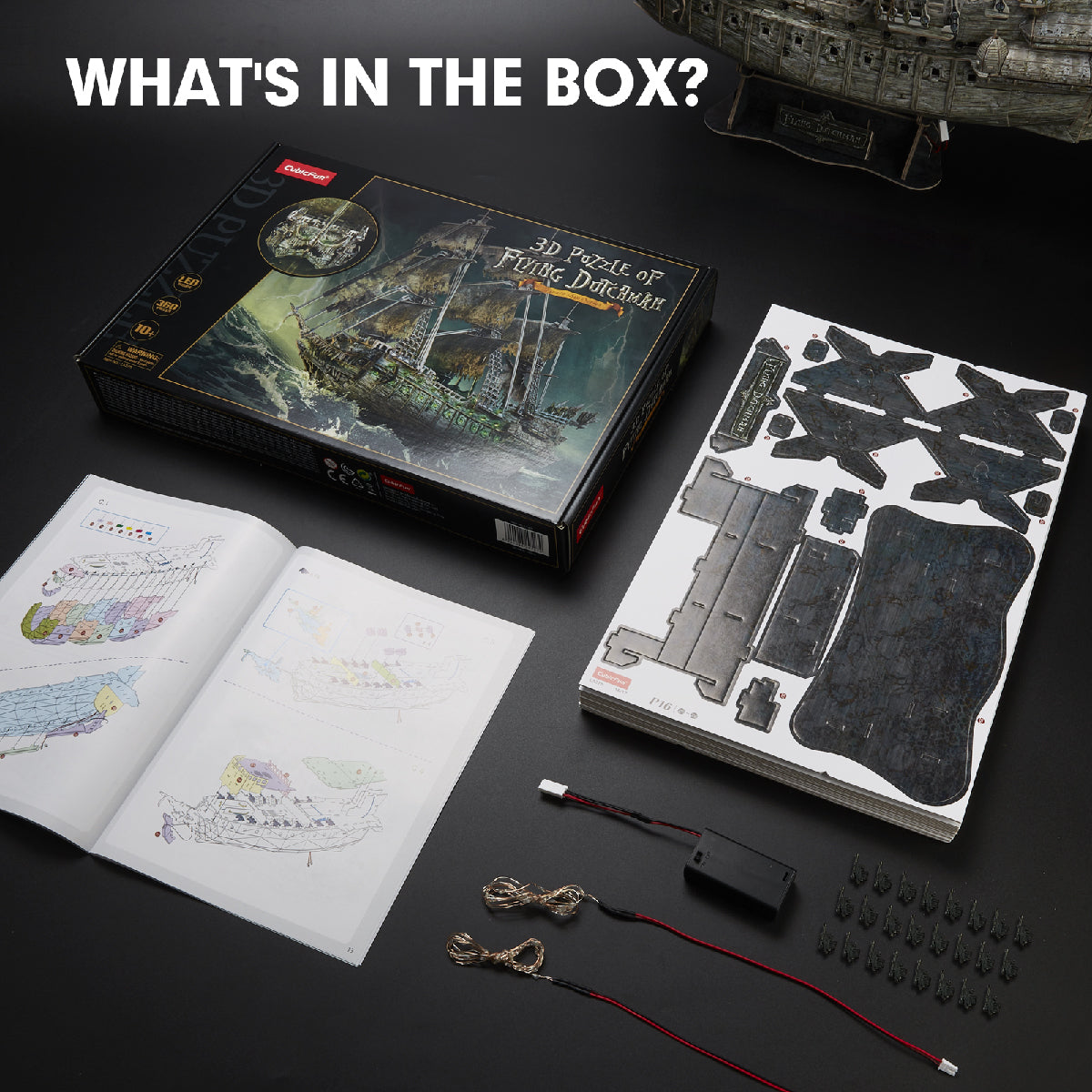 Đồ Chơi Trẻ Em Xếp Hình 3D Có Đèn LED: Tàu Flying Dutchman Puzzles L527H