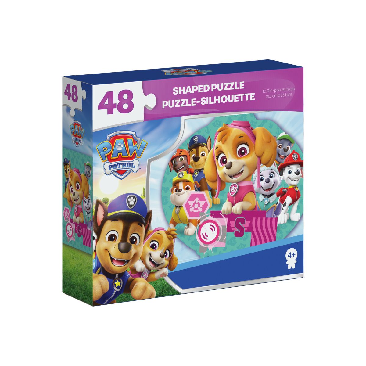 Đồ Chơi Bộ Xếp Hình 48 Miếng Theo Shape-Paw Patrol Skye SPIN GAMES 20155645