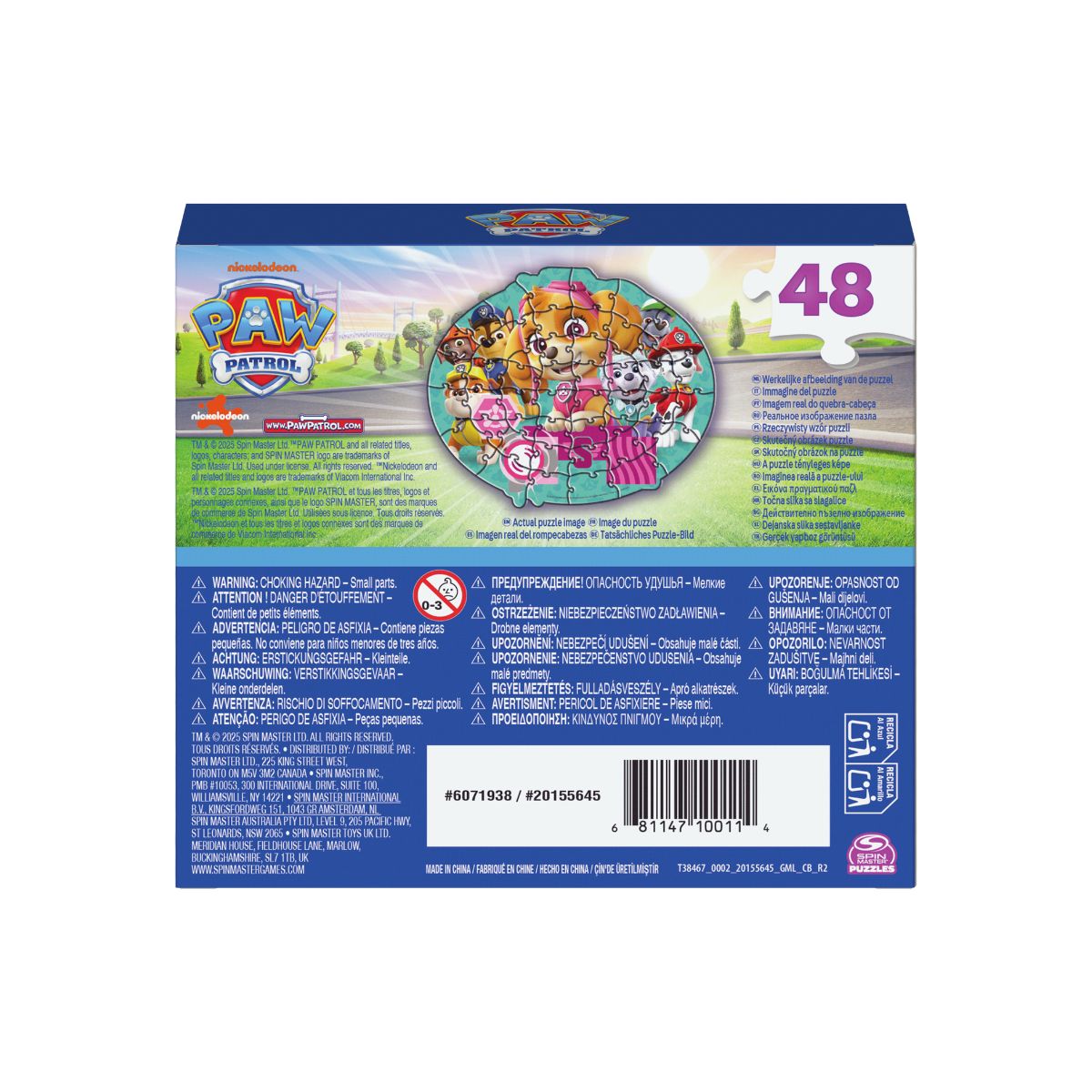 Đồ Chơi Bộ Xếp Hình 48 Miếng Theo Shape-Paw Patrol Skye SPIN GAMES 20155645