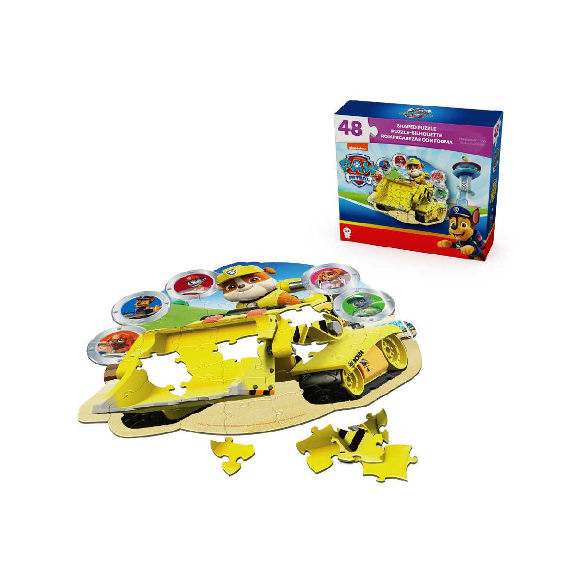 Bộ Xếp Hình 48 Miếng Theo Shape - Rubble 2 SPIN GAMES 20150411
