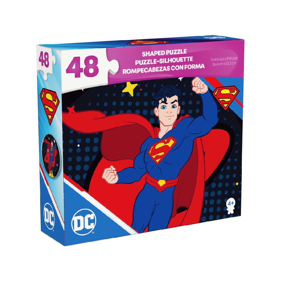 Bộ Xếp Hình 48 Miếng Theo Shape - Superman SPIN GAMES 20150406