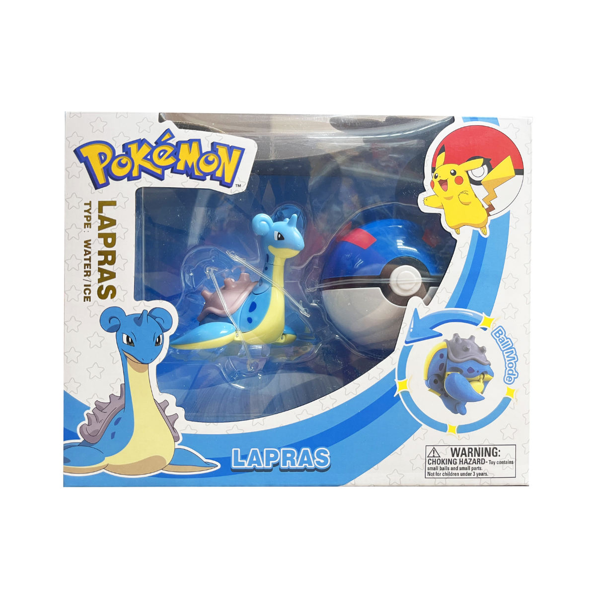 Bóng Pokemon Biến Hình: Lapras POKEMON TOYS ZC8949E