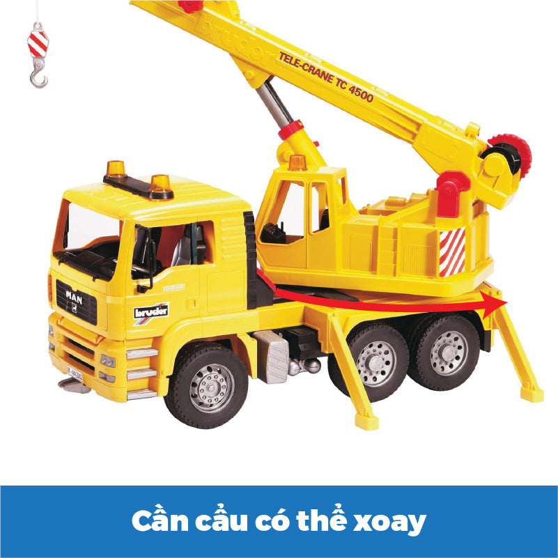 Đồ chơi mô hình tỷ lệ 1:16 xe cần cẩu Man TGA BRUDER BRU02754
