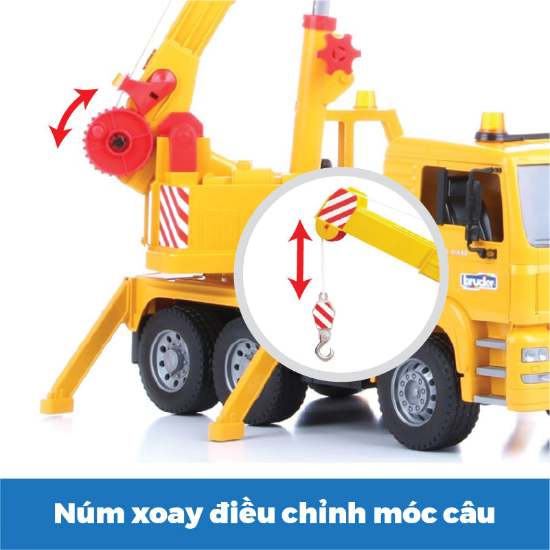 Đồ chơi mô hình tỷ lệ 1:16 xe cần cẩu Man TGA BRUDER BRU02754