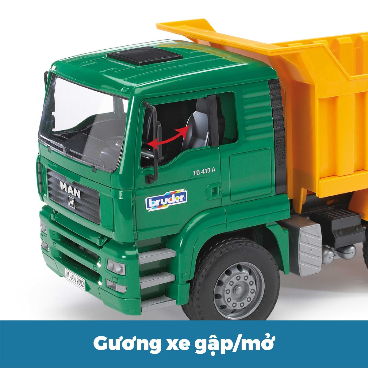 Đồ chơi dạng mô hình theo tỷ lệ thu nhỏ 1:16 xe ben MAN TGA BRUDER BRU02765