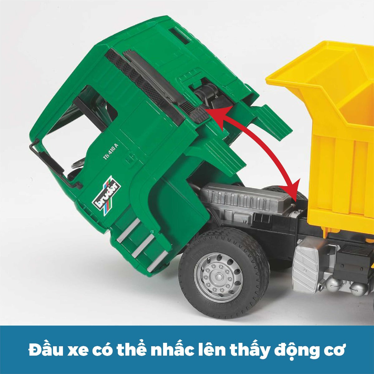 Đồ chơi dạng mô hình theo tỷ lệ thu nhỏ 1:16 xe ben MAN TGA BRUDER BRU02765