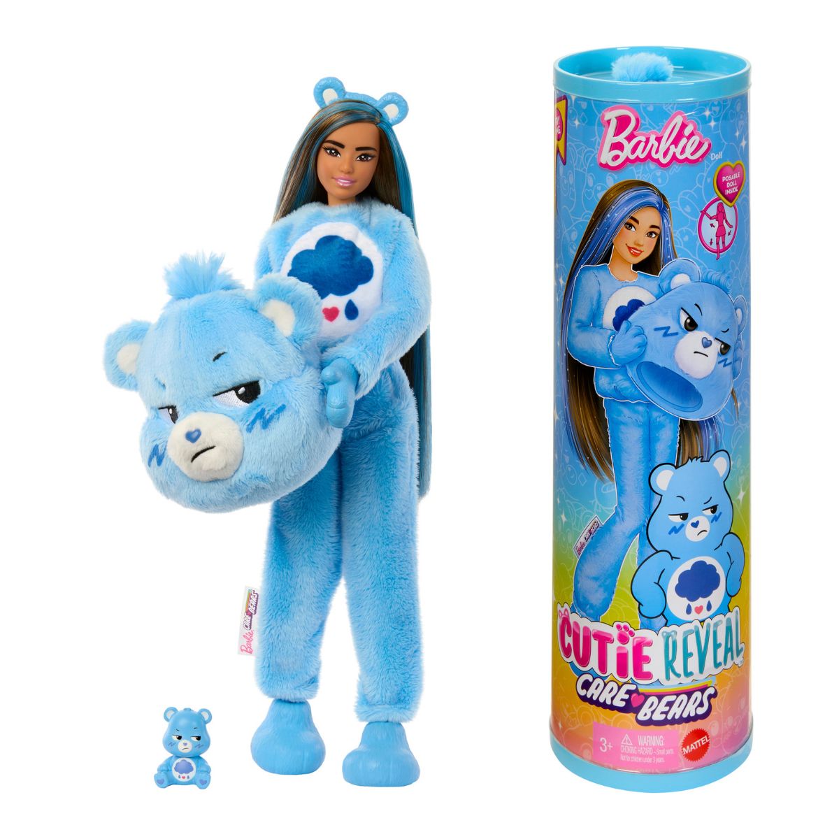 Búp Bê Barbie Cutie Reveal - Gấu Care Bear Xanh Nhõng Nhẽo BARBIE JCN93