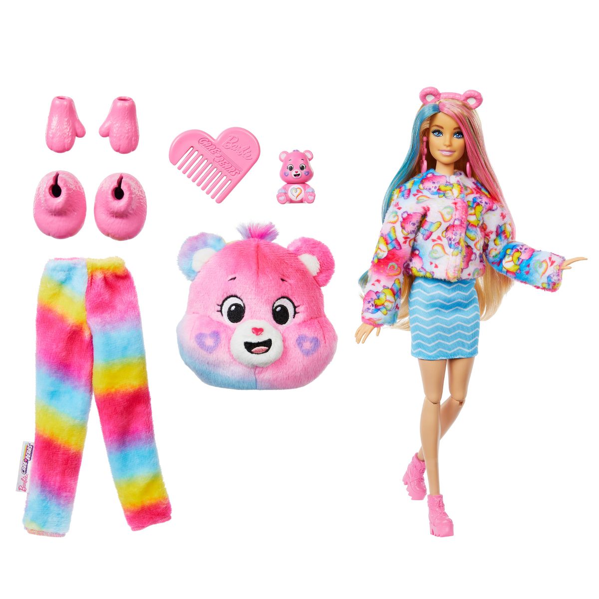 Đồ Chơi Búp Bê Barbie Cutie Reveal - Gấu Hồng Kiêu Sa BARBIE JFV60/JFV59