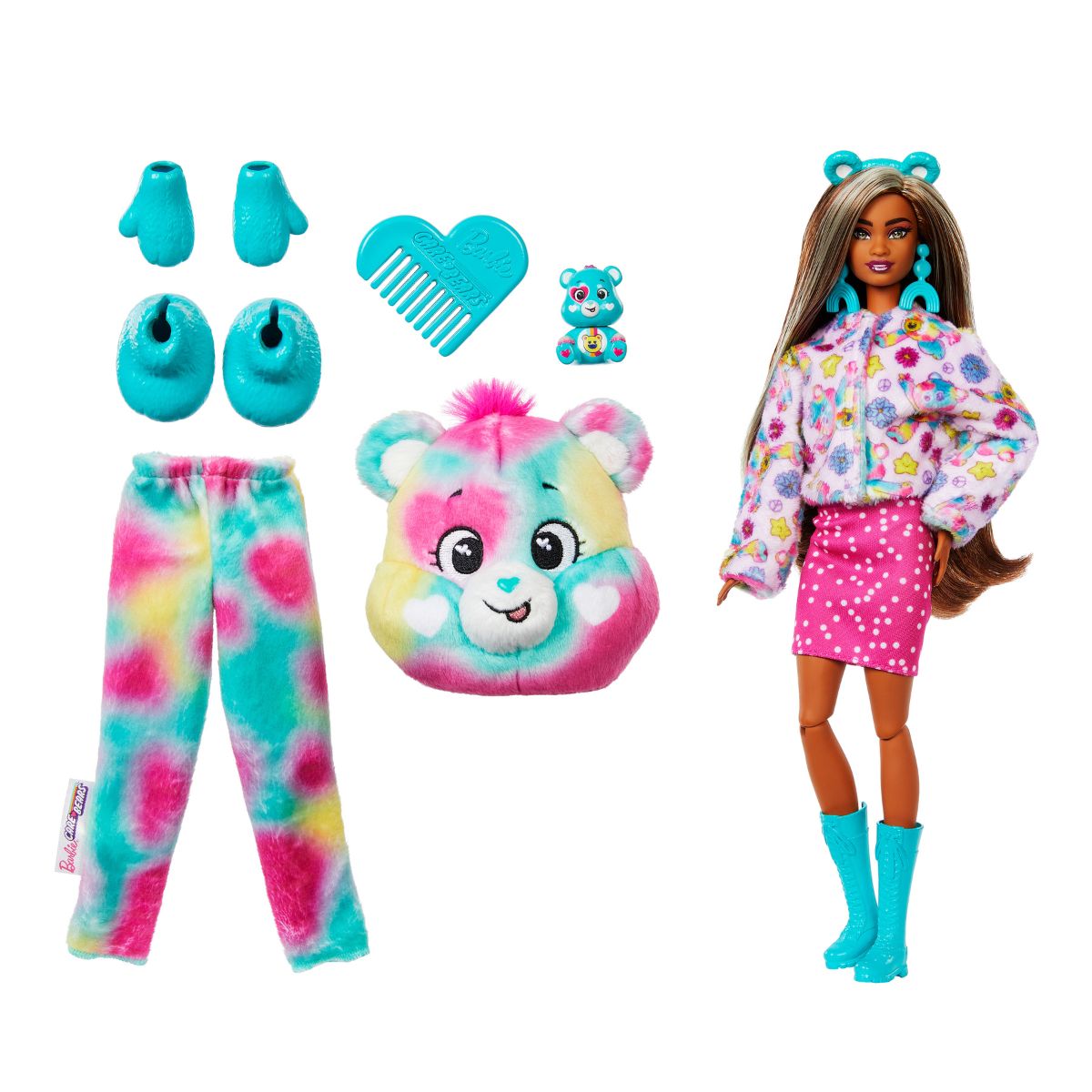 Đồ Chơi Búp Bê Barbie Cutie Reveal - Gấu Xanh Hoan Ca BARBIE JFV62/JFV59