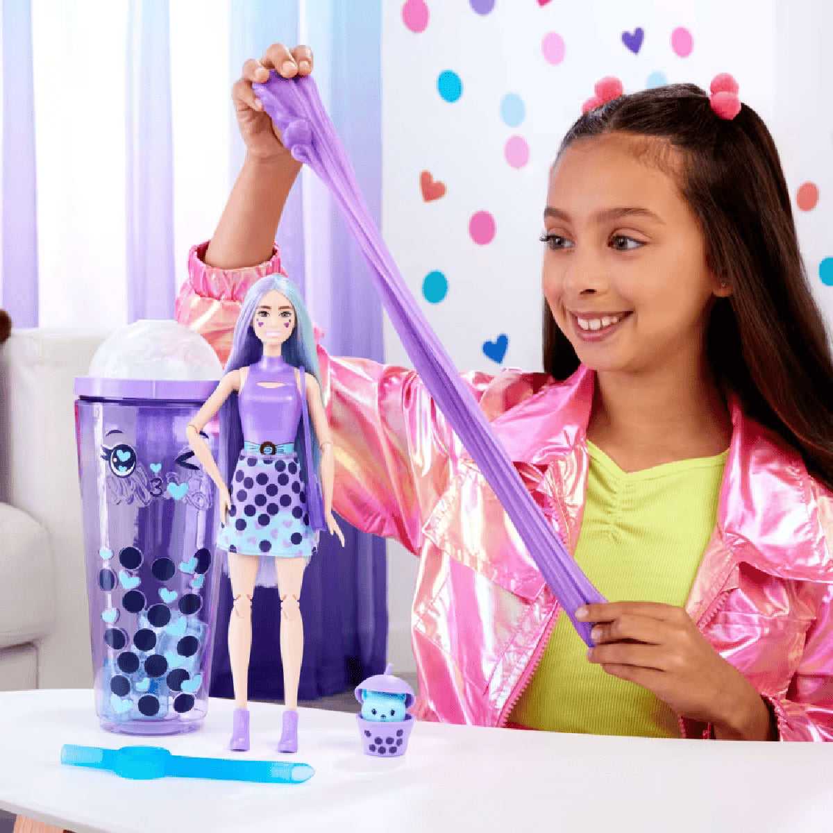 Búp Bê Pop Reveal Boba - Bé Sữa Khoai Môn BARBIE HTJ18