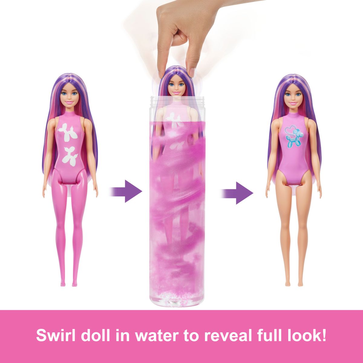 Đồ Chơi Búp Bê Đổi Màu – Phiên Bản Bong Bóng Thú Cưng BARBIE JFV58