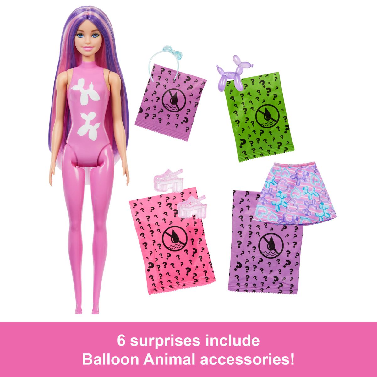 Đồ Chơi Búp Bê Đổi Màu – Phiên Bản Bong Bóng Thú Cưng BARBIE JFV58