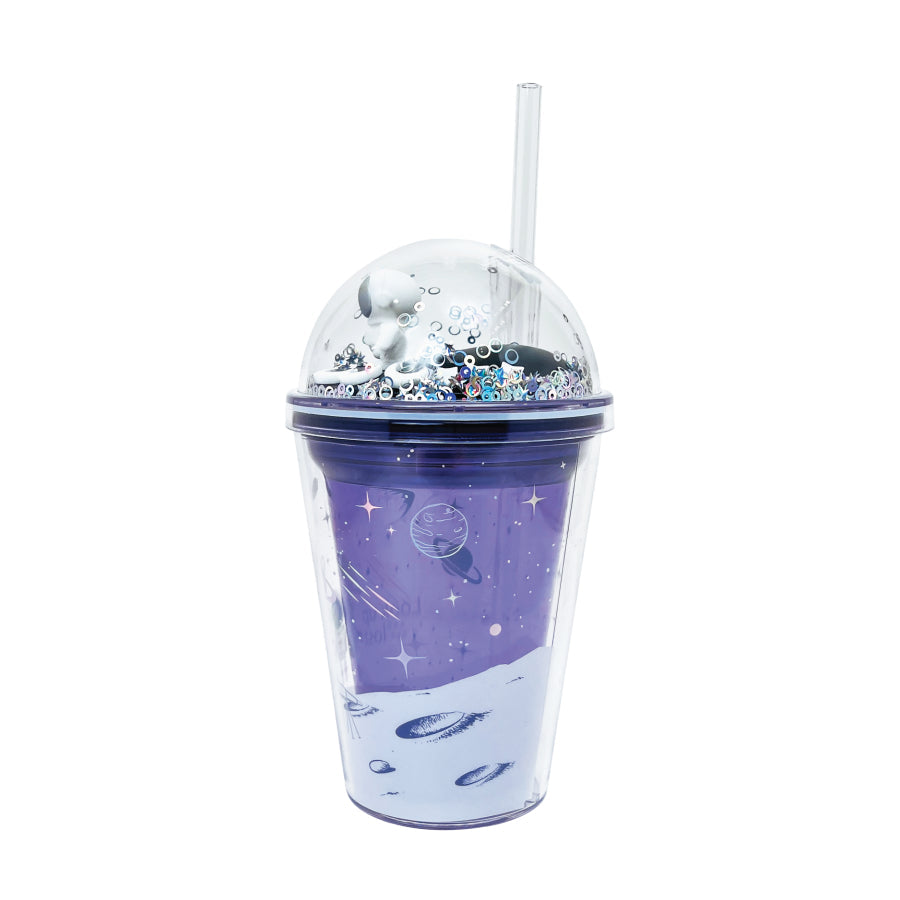 Ly nhựa Clever Cup Astronaut Galaxy Tím CLEVERHIPPO PCUP05