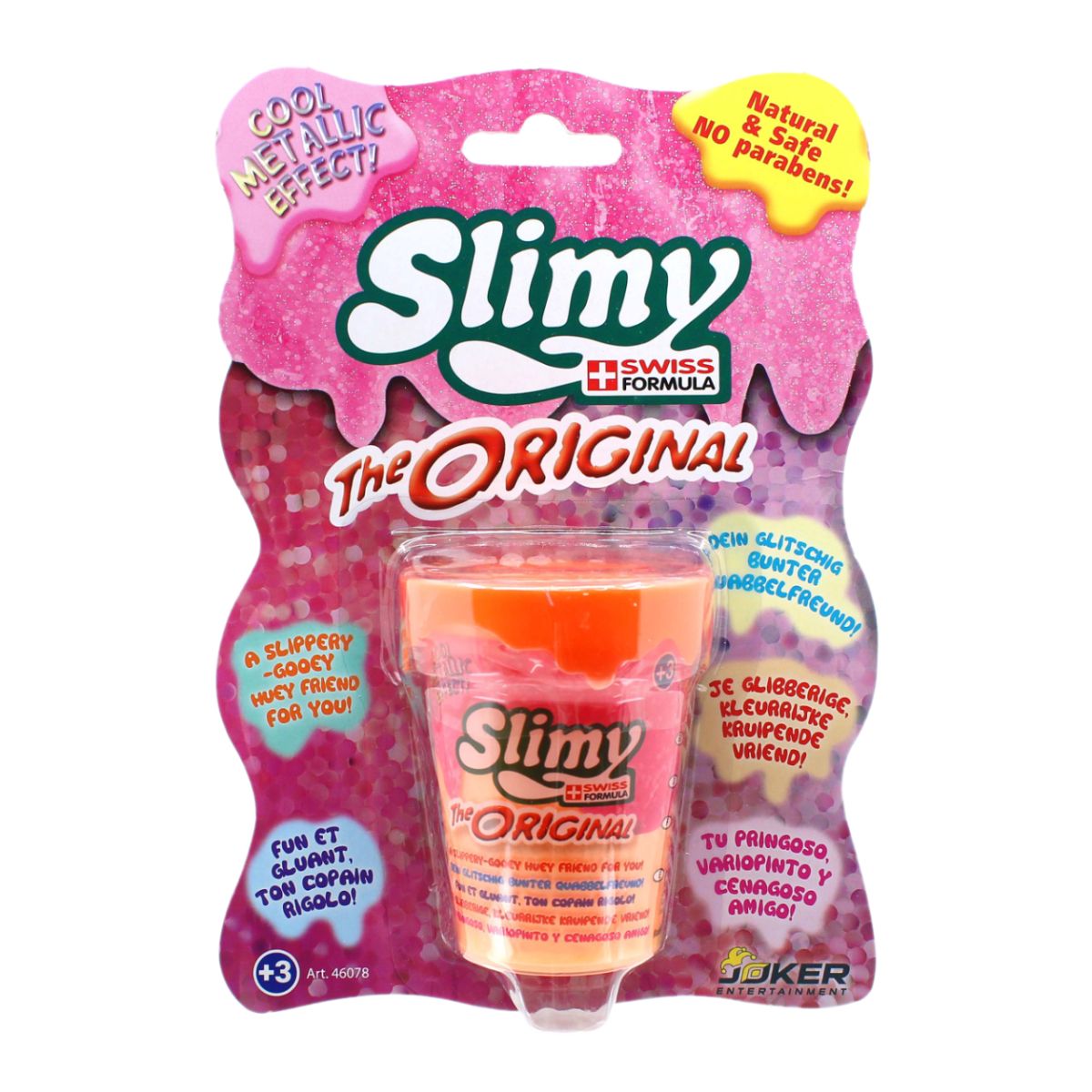 Đồ Chơi Chất Nhờn Ma Quái Slime - Nguyên Bản Ánh Kim Cam 80g SLIMY 46078A