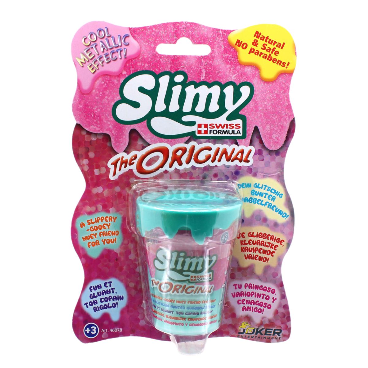 Đồ Chơi Chất Nhờn Ma Quái Slime - Nguyên Bản Ánh Kim Xanh Ngọc 80gr SLIMY 46078A