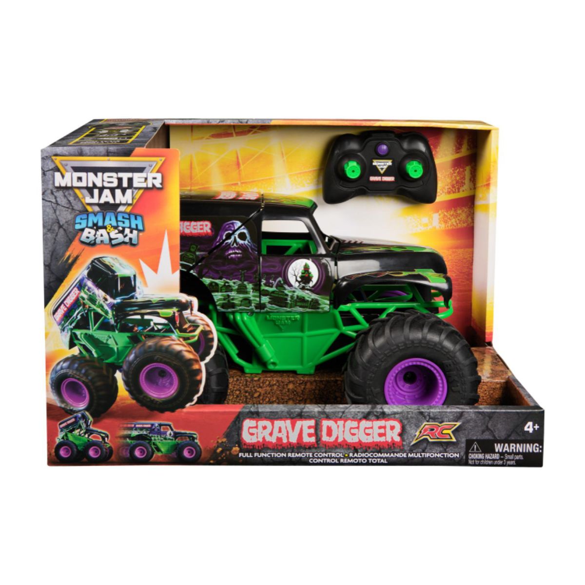 Đồ Chơi Chiến Xe Tái sinh RC Grave Digger MONSTER JAM 6072500