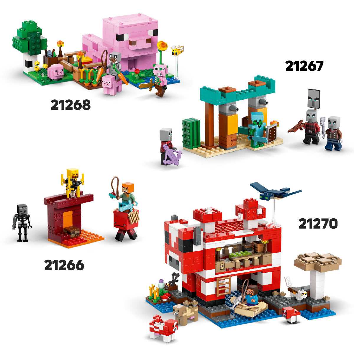 Đồ Chơi Lắp Ráp Chuyến Thám Hiểm Mỏ Nhím Biển LEGO MINECRAFT 21269