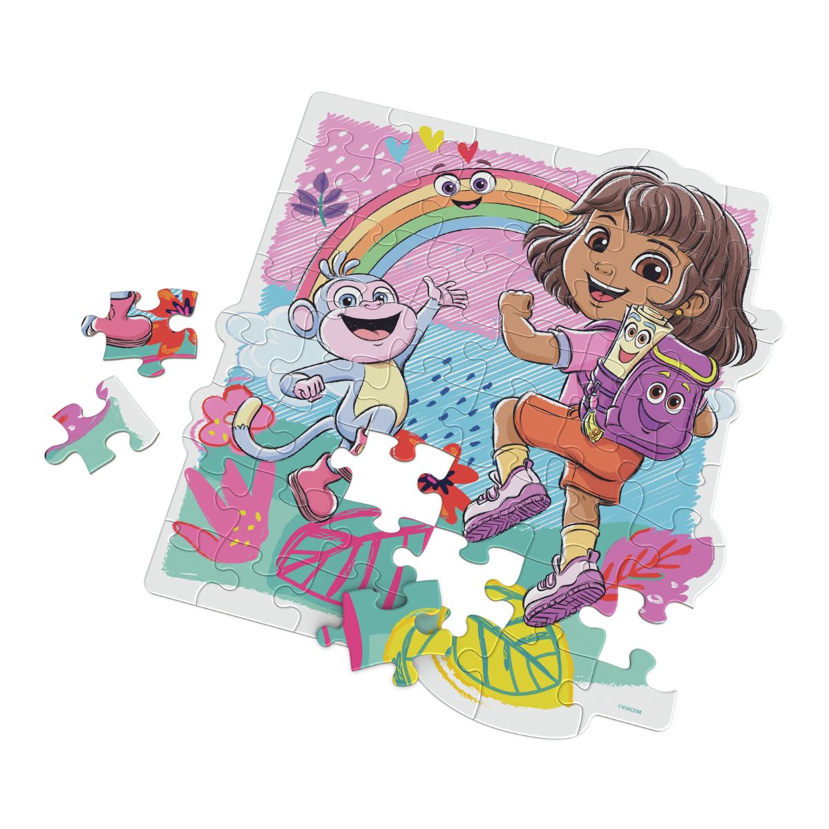 Combo 3 Bộ Xếp Hình 48-48-48 Miếng - Dora, Superman, Paw SPIN GAMES CB-48-48-24-S9