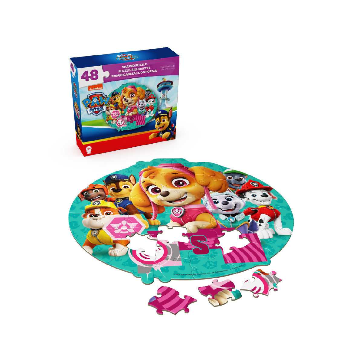 Combo 3 Bộ Xếp Hình Shape 48,48,48, Superman, Rubble 1, Skye SPIN GAMES CB-48-48-48-S6