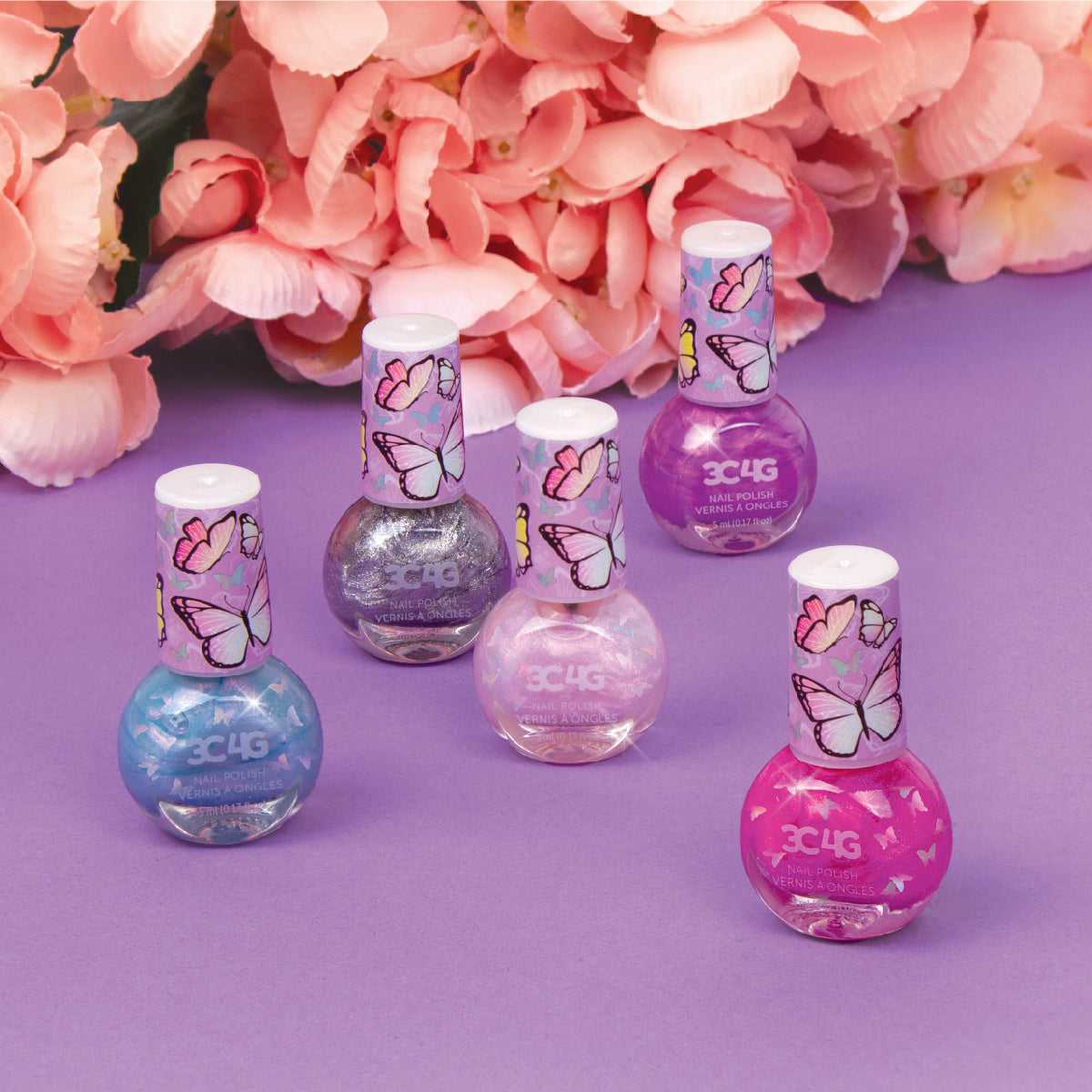 Combo 5 Lọ Sơn Móng Lấp Lánh MAKE IT REAL 10051MIR