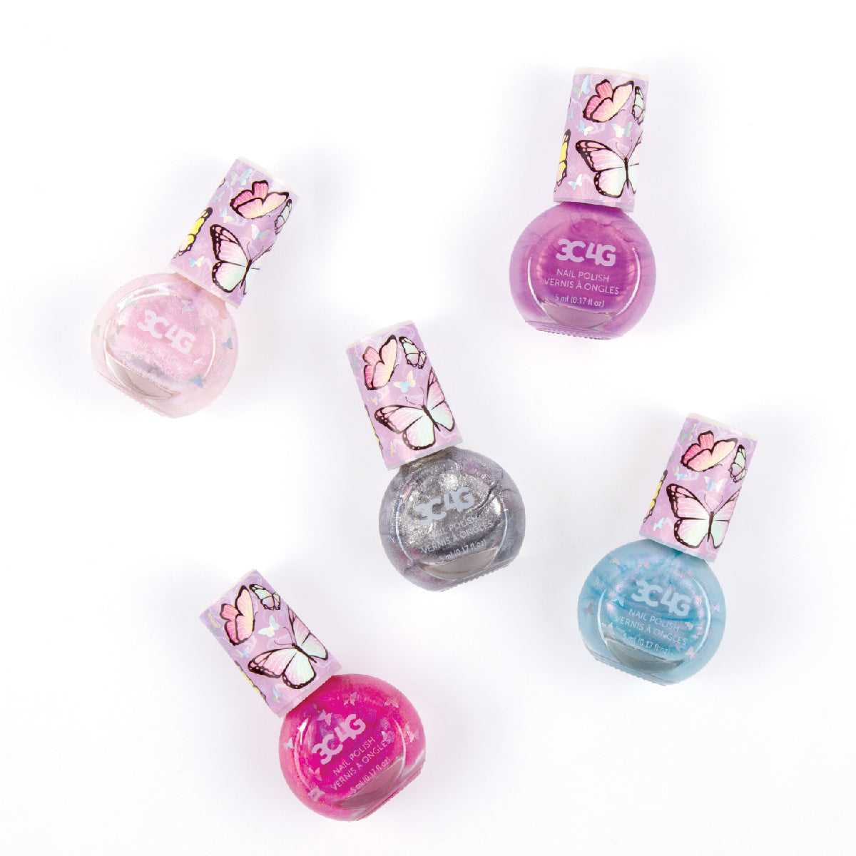 Combo 5 Lọ Sơn Móng Lấp Lánh MAKE IT REAL 10051MIR