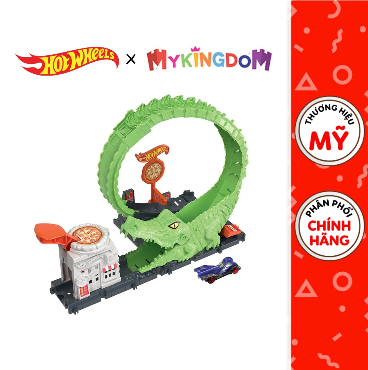 Trạm Cá Sấu Pizza Hot Wheels City HOT WHEELS HDR29