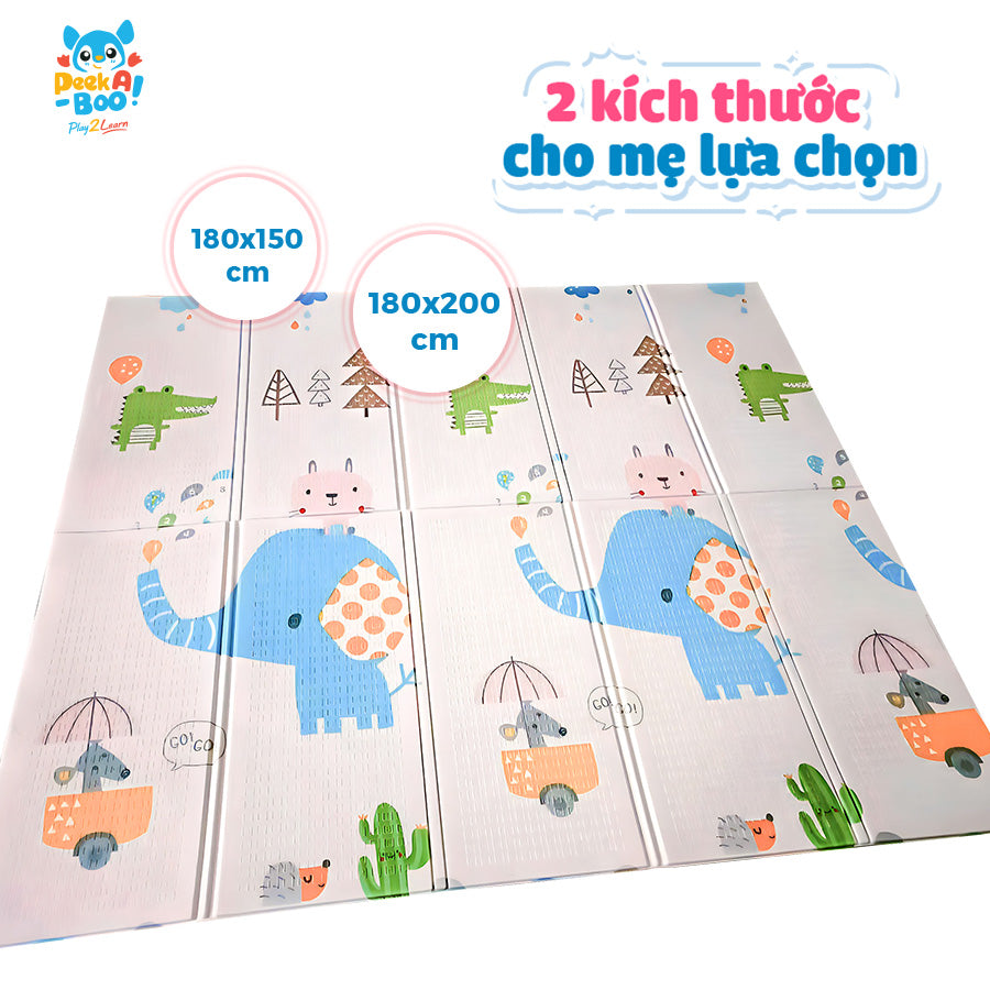 Thảm chơi cho bé 180x150x1cm PEEK A BOO FA02