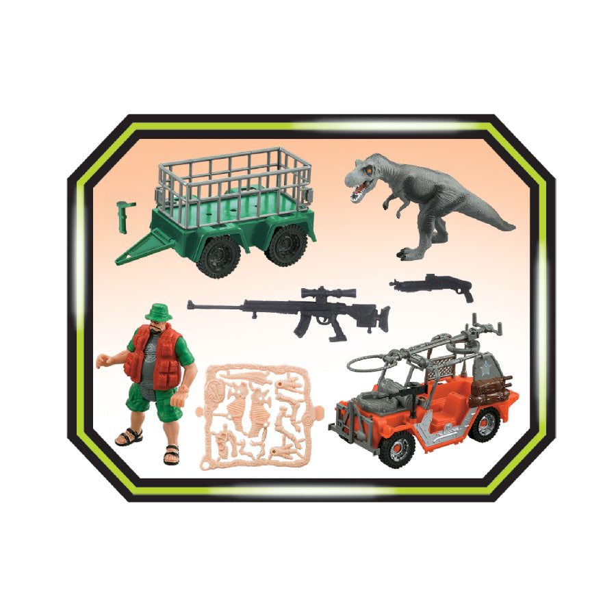 Bộ đồ chơi trung tâm nghiên cứu khủng long - xe Jeep lớn DINOS PARTY DN7738A