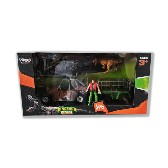 Bộ đồ chơi trung tâm nghiên cứu khủng long - xe bọc thép DINOS PARTY DN7743B