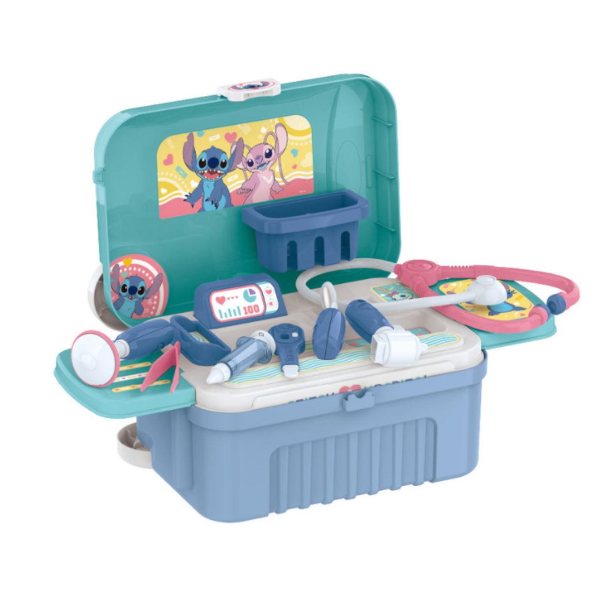 Đồ Chơi Bác Sĩ Dáng Vali 3 Trong 1 Stitch PEEK A BOO ST008-955A