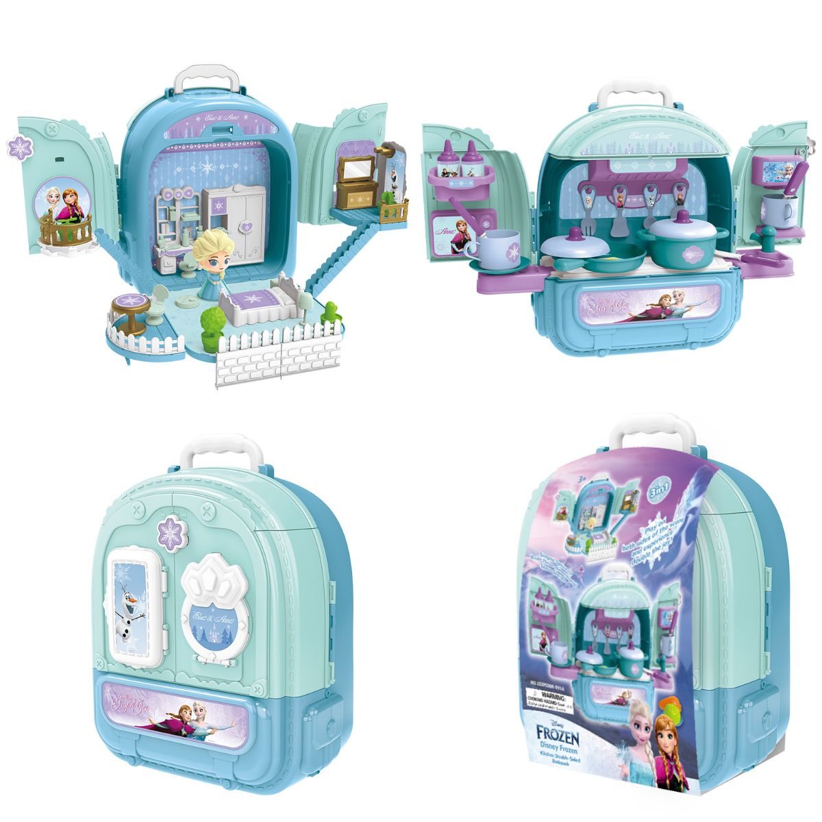 Đồ Chơi Balo 2 Mặt Nhà Bếp Và Phòng Ngủ Frozen SWEET HEART SH10139
