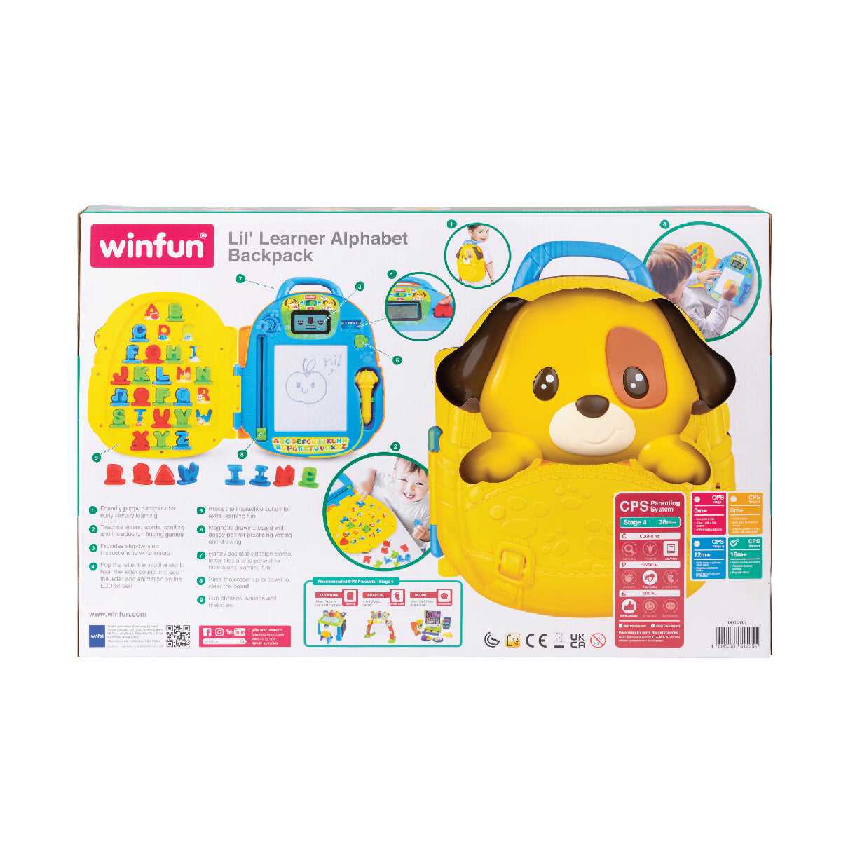 Đồ Chơi Balo Chữ Cái Kèm Bảng Vẽ Cho Bé PEEK A BOO 001205