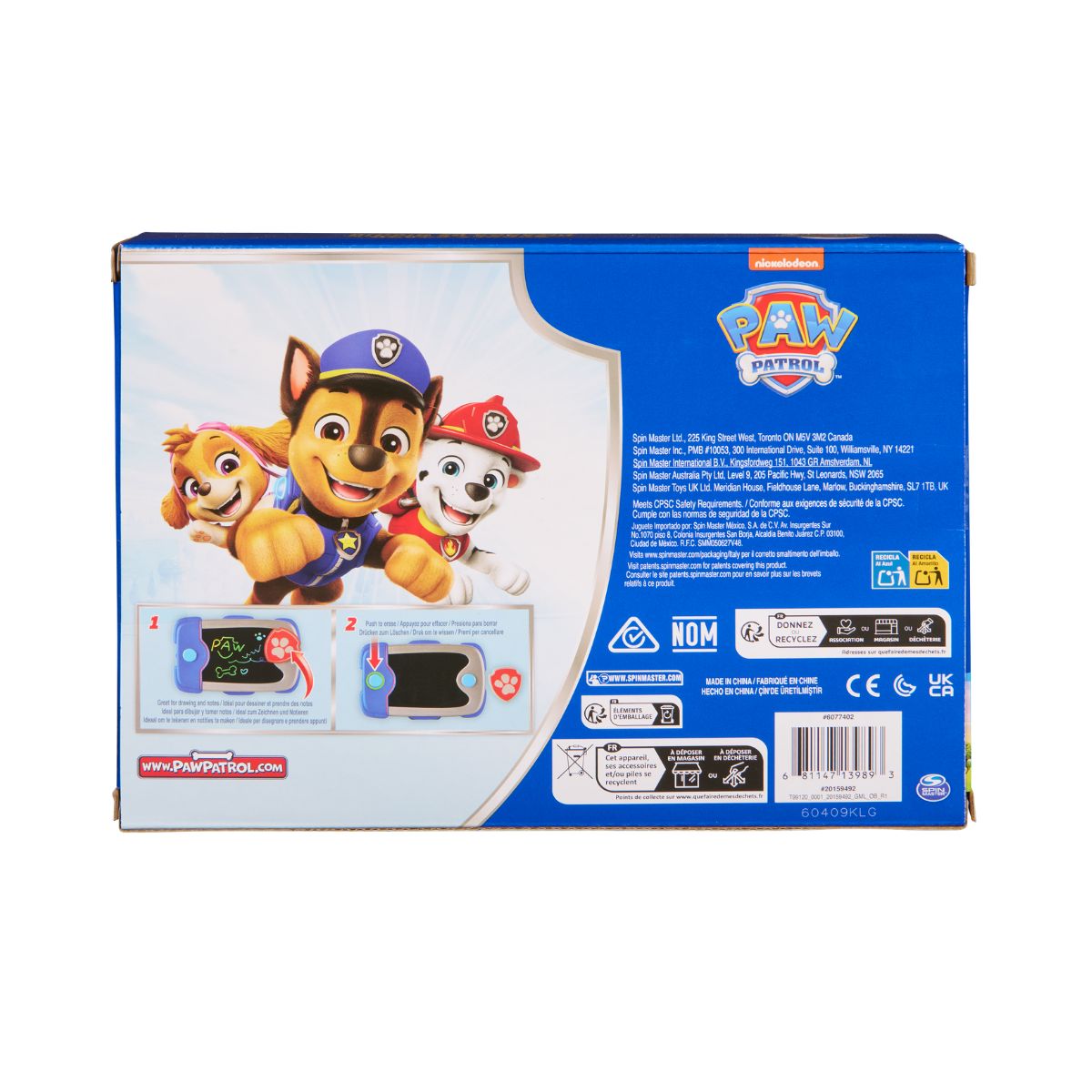 Đồ Chơi Bảng Vẽ Tự Xóa Paw Patrol PAW PATROL 6077402