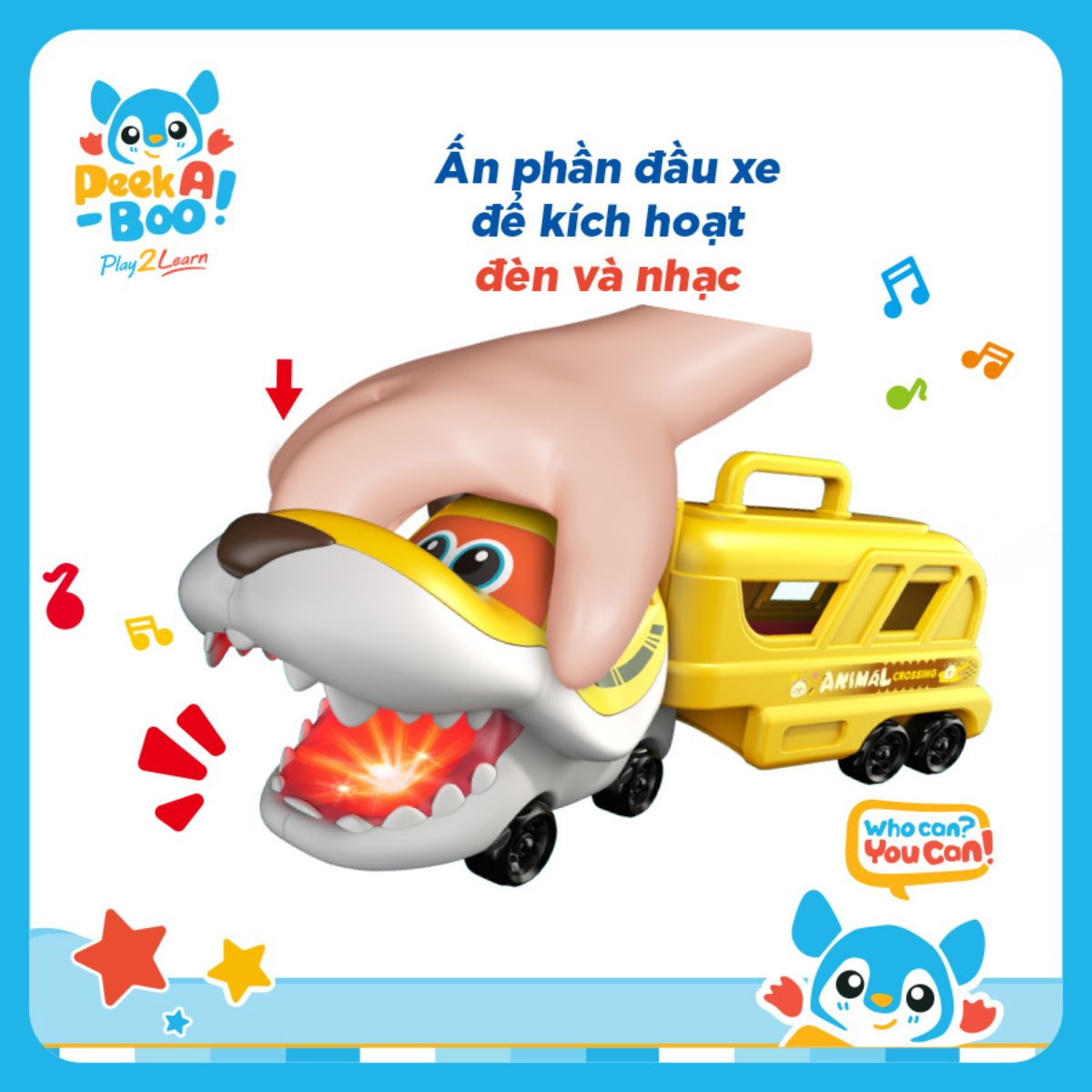 Đồ Chơi Biệt Đội Xe Tải Hổ Vàng PEEK A BOO PAB071Y