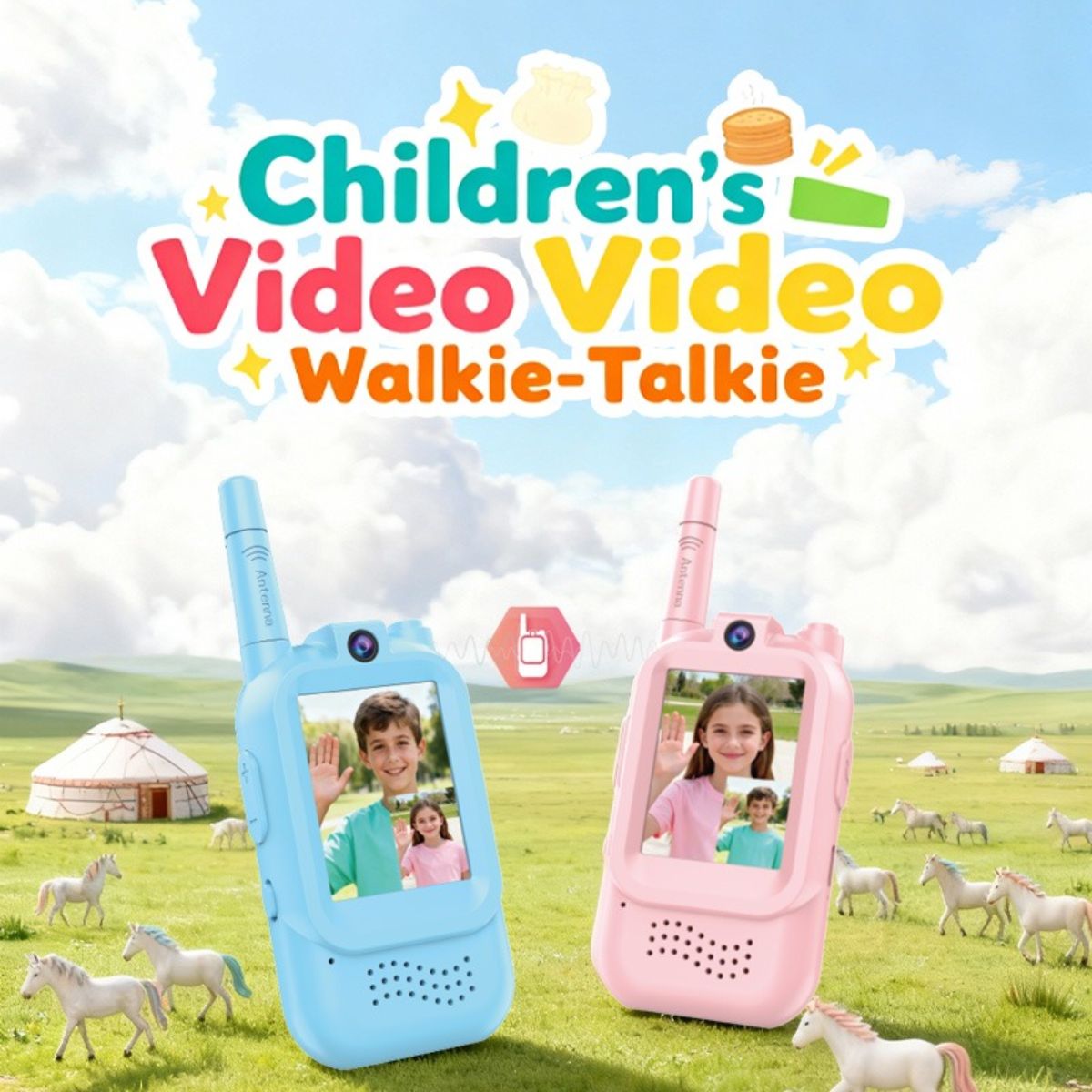 Đồ Chơi Bộ Đàm Video Trẻ Em Thông Minh COOLKIDS WTP40
