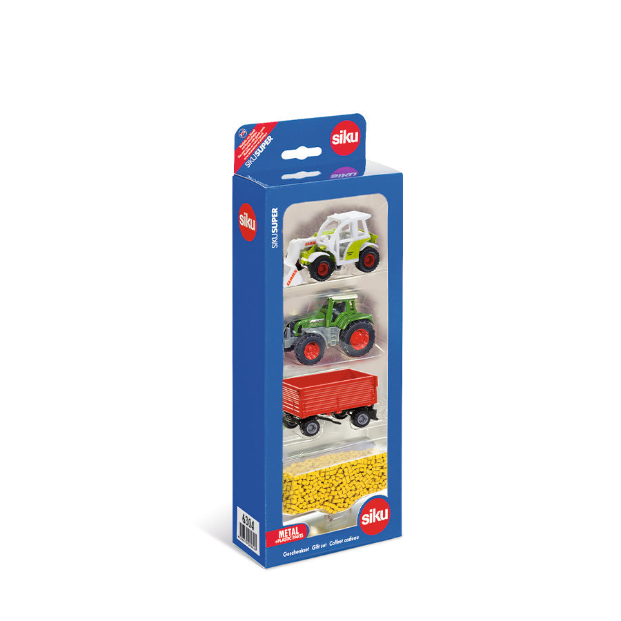 Bộ Quà Tặng 2 Mô Hình Xe Và Bồn Chứa Nông Nghiệp SIKU 6304