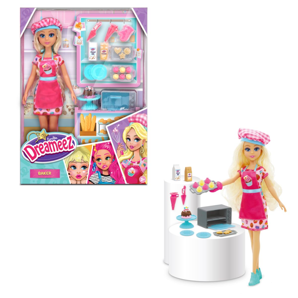 Đồ Chơi Búp Bê Tiệm Bánh Vui Vẻ DREAMEEZ 81119DRE