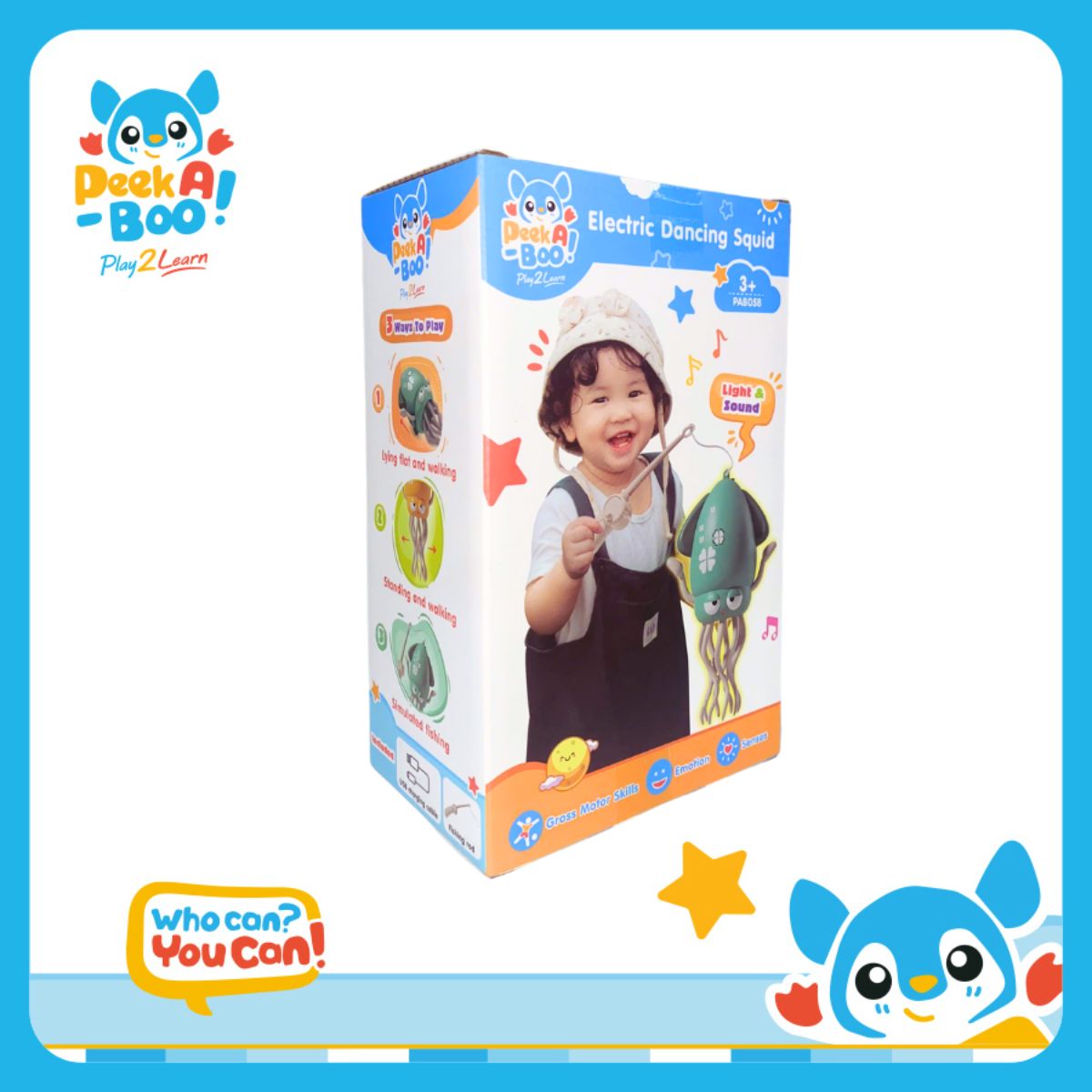 Đồ Chơi Con Mực Nhảy Múa - Xanh PEEK A BOO PAB058G