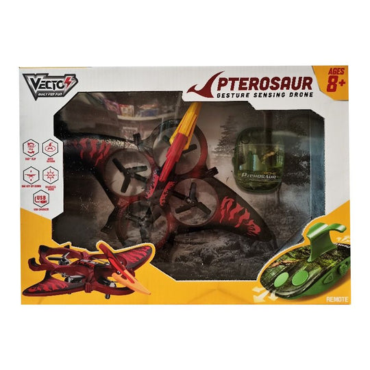 Đồ chơi Drone khủng long Pterosaur điều khiển từ xa (Đỏ) VECTO VTX78