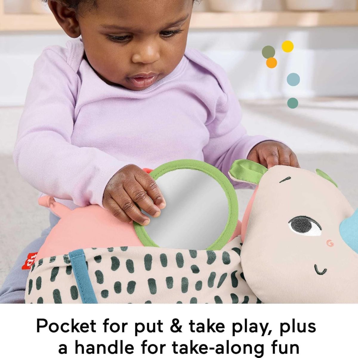 Đồ Chơi Gối Ôm Tê Giác Bé Nhỏ FISHER PRICE MATTEL HYR55