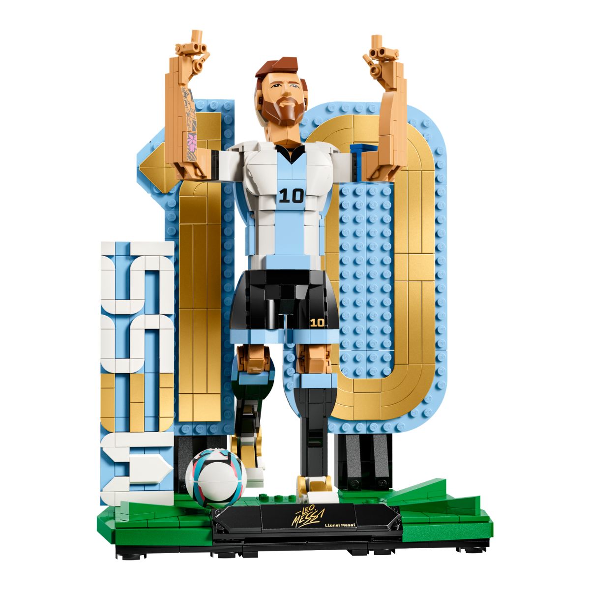 Đồ Chơi Lắp Ráp 2-Trong-1 Huyền Thoại Bóng Đá Lionel Messi LEGO EDITIONS SPORTS 43015