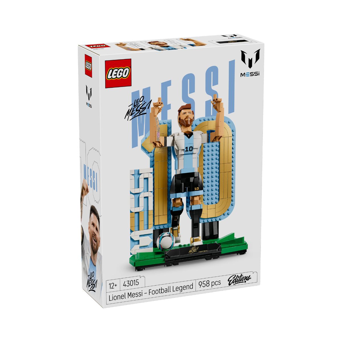 Đồ Chơi Lắp Ráp 2-Trong-1 Huyền Thoại Bóng Đá Lionel Messi LEGO EDITIONS SPORTS 43015