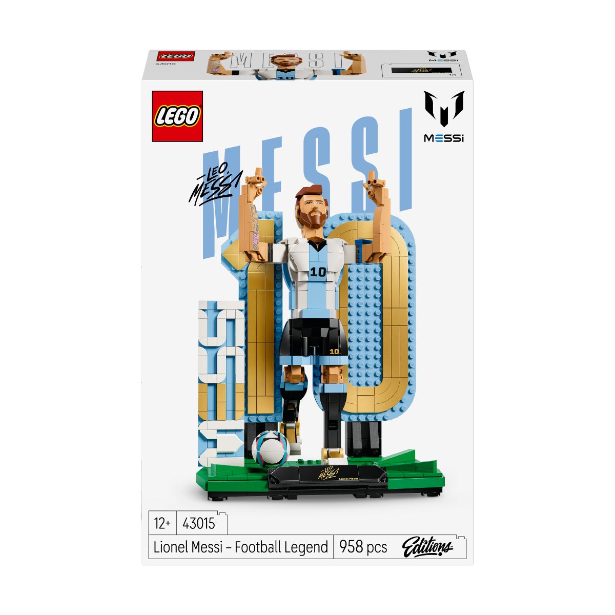Đồ Chơi Lắp Ráp 2-Trong-1 Huyền Thoại Bóng Đá Lionel Messi LEGO EDITIONS SPORTS 43015