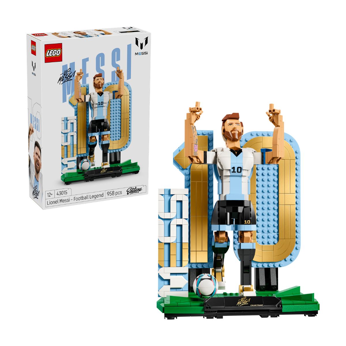 Đồ Chơi Lắp Ráp 2-Trong-1 Huyền Thoại Bóng Đá Lionel Messi LEGO EDITIONS SPORTS 43015