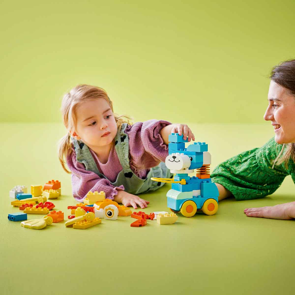 Đồ Chơi Lắp Ráp 3 Trong 1 Động Vật Đi Trên Bánh Xe LEGO DUPLO 10448