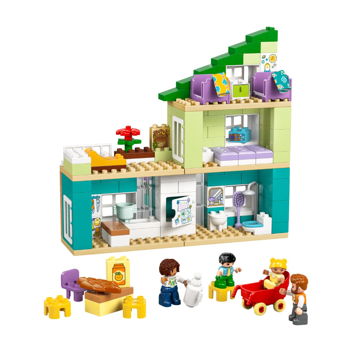 Đồ Chơi Lắp Ráp 3 Trong 1: Ngôi Nhà Hiện Đại Kèm Nhân Vật LEGO DUPLO 10470 (166 chi tiết)