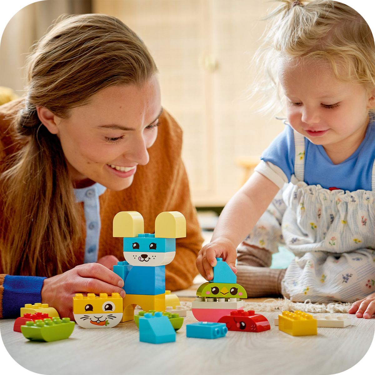 Đồ Chơi Lắp Ráp 3 Trong 1: Thú Cưng Sáng Tạo Đáng Yêu LEGO DUPLO 10477 (24 chi tiết)
