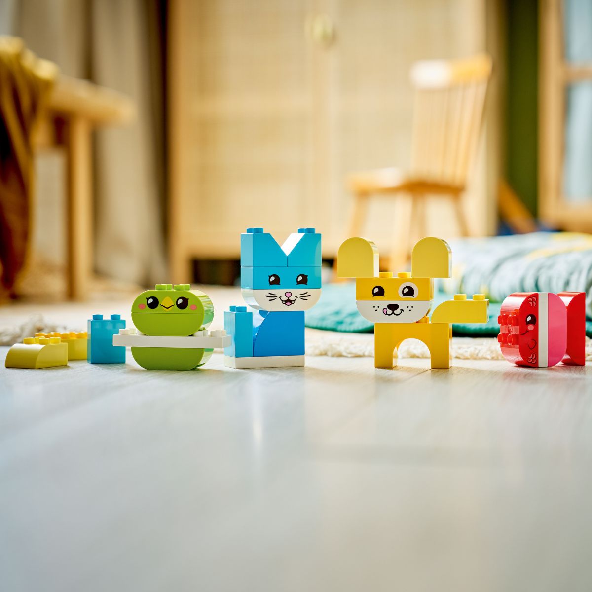 Đồ Chơi Lắp Ráp 3 Trong 1: Thú Cưng Sáng Tạo Đáng Yêu LEGO DUPLO 10477 (24 chi tiết)
