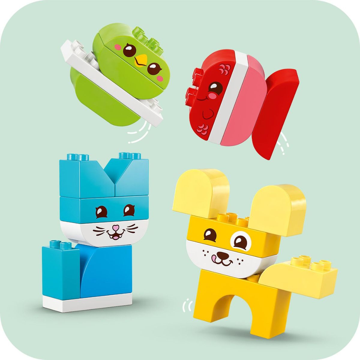 Đồ Chơi Lắp Ráp 3 Trong 1: Thú Cưng Sáng Tạo Đáng Yêu LEGO DUPLO 10477 (24 chi tiết)
