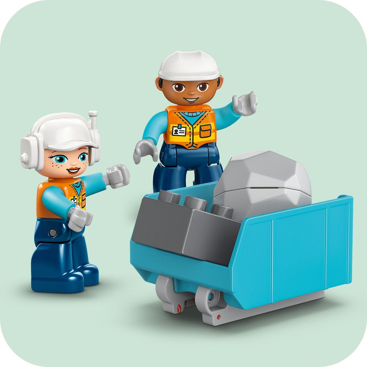 Đồ Chơi Lắp Ráp 3 Trong 1: Xe Công Trình LEGO DUPLO 10475 (22 chi tiết)